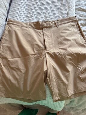 J. Crew Men's Flat Front Shorts in Light Tan
